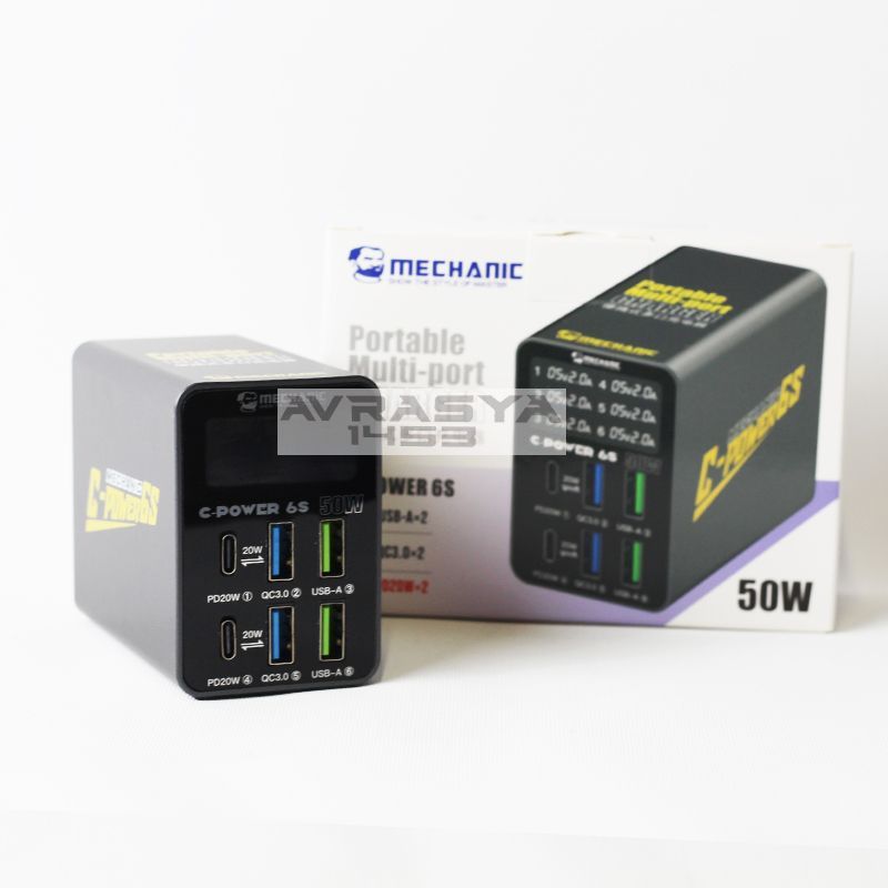 Mechanic C-Power 6S 4 Port Usb 2 Port Type-C Tester